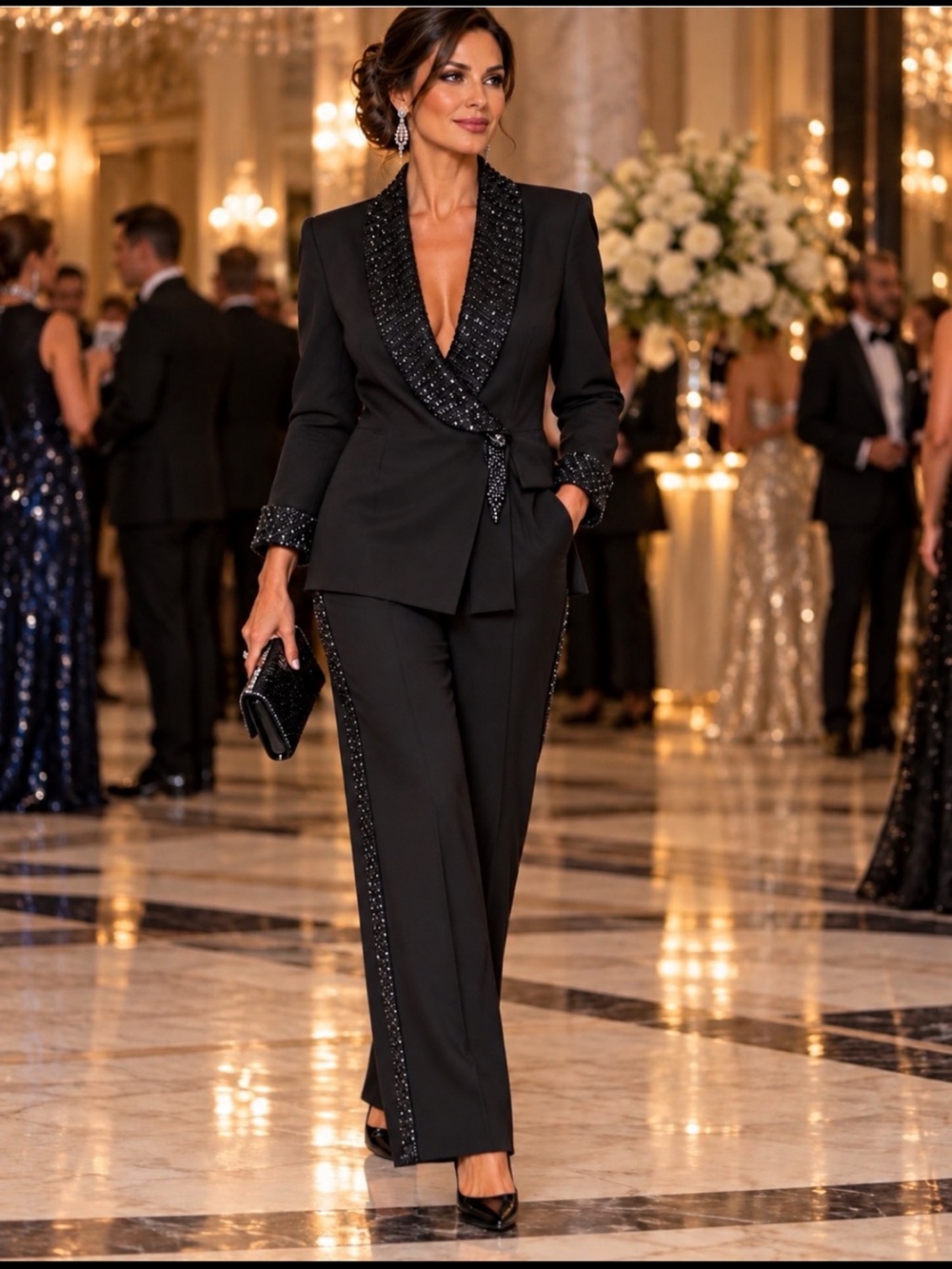 VTG SOLINI New York Tuxedo Gala Wedding Formal Black Tie